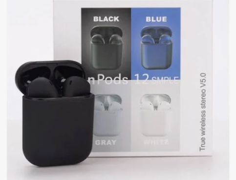 InPods 12 TWS Bluetooth 5.0 Earbuds – Matte Design, Touch Control, Pop-Up Pairing