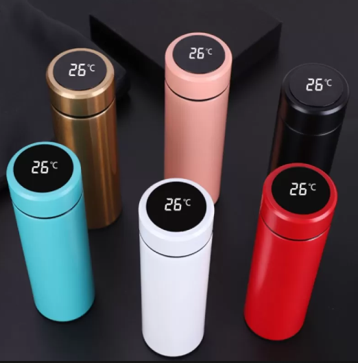 500ml Smart Thermos Water Bottle